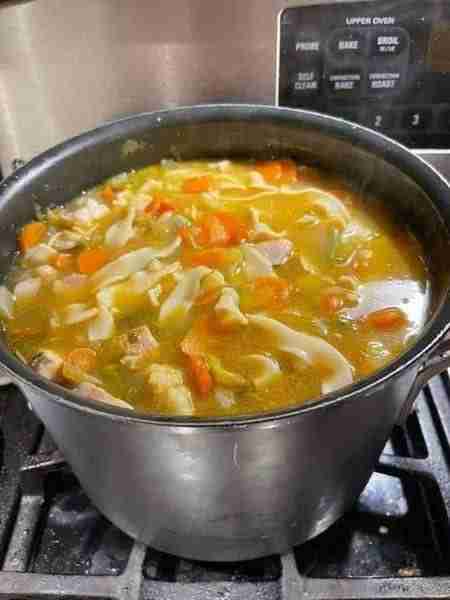 I made chicken noodle soup for dinner last night & am having it for lunch today. I could live off of...