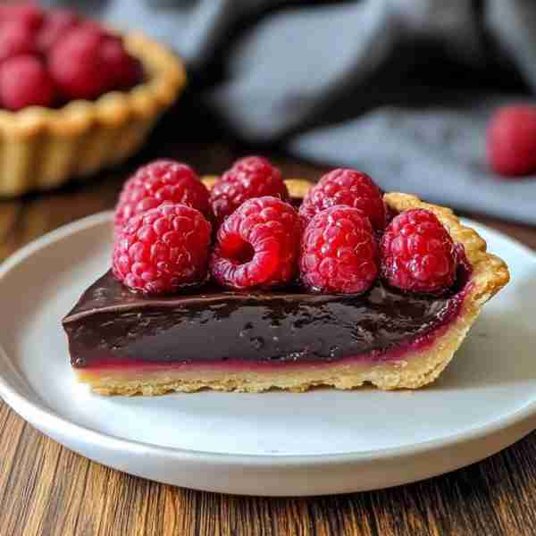 🍫 DARK CHOCOLATE RASPBERRY TART 🍓 (Absolutely delicious) 📝 INGREDIENTS: For the Tart Crust: 1 1/2...