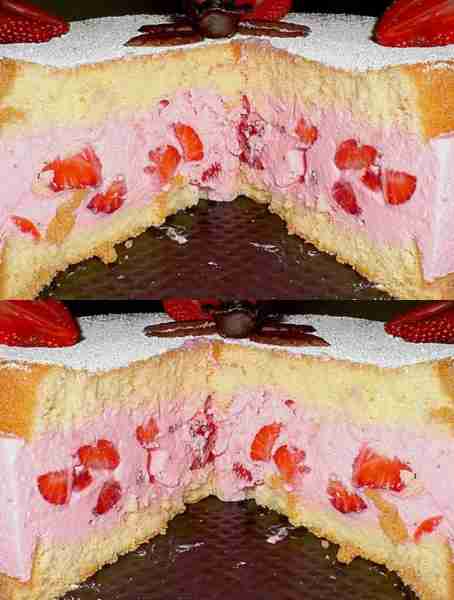 The Ultimate Strawberry Baking, Grandma's Strawberry Cream Cake with Sponge Cake