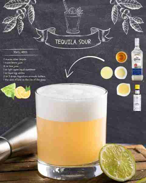 Upgrade your cocktail game with this Tequila Sour! 🍹 It’s citrusy, smooth, and so easy to make. Sha...