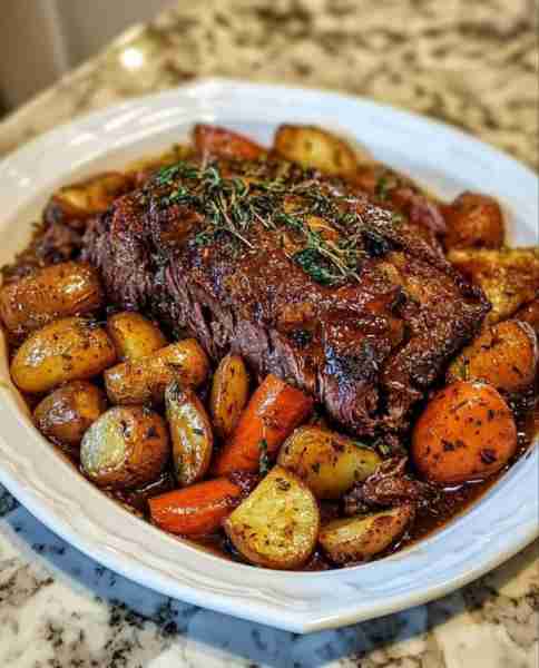 WOULD YOU EAT THIS POT ROAST WITH CARROTS AND POTATOES 🥩🥕🥔 Ingredients: 3-4 lb chuck roast 1 tbsp...