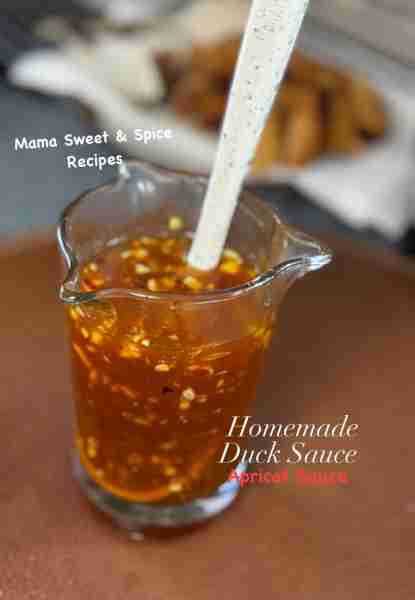 Homemade version of Duck Sauce Sweet and tangy sauce that is great for egg rolls, fried chicken, nug...