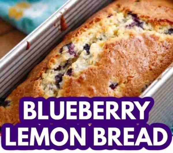 Lemon Blueberry Bread! 🍋🫐 We ate it hot out of the oven with butter! Yum! Get the Recipe: https://...