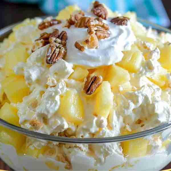 Pineapple Fluff Ingredients: 1 package instant vanilla pudding (or cheesecake) 3.4 ounces 20 ounces...