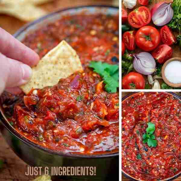 Roasted Tomato Salsa!! 🍅 😍 I love the flavor of this and love that it only gets better in the frid...