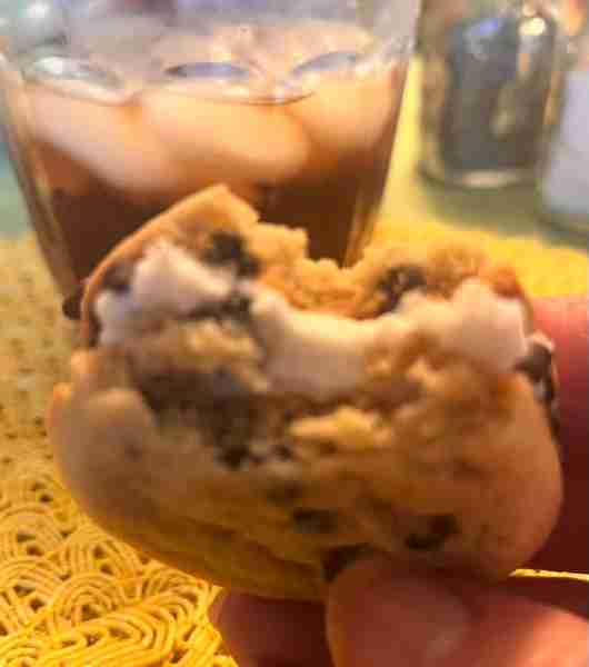 Dessert For Supper was Chocolate Chip Stuffed Cookies! #dessert #yum #chocolatechipcookies