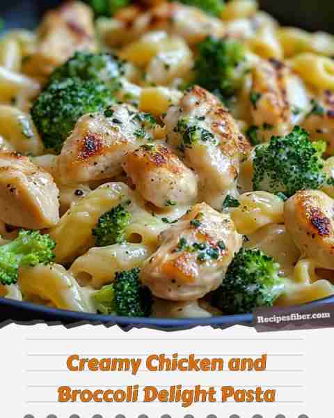 Creamy Chicken and Broccoli Delight Pasta 🍝🥦🍗🧀 A creamy and delicious pasta dish everyone will...
