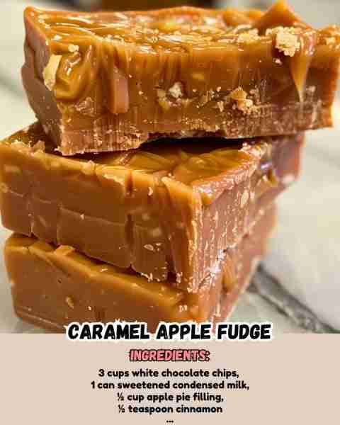 Caramel Apple Fudge ingredients - 3 cups white chocolate chips - 1 can sweetened condensed milk -...