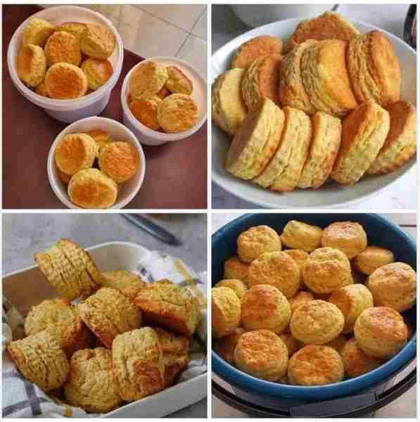 ULTRAMEL SCONES Ingredients 7 cups cake flour 7 teaspoons baking powder 4 eggs 1 & 1/2 cup of sugar...