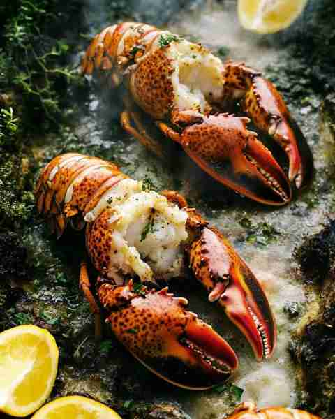 The Best Lobster Tail Recipe Ever 🍽️🦞 Ingredients: - 4 lobster tails - 1/2 cup unsalted butter, m...