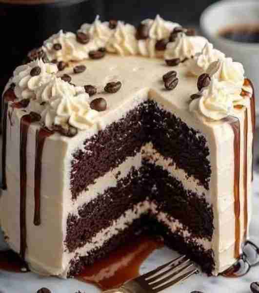 😋💕White Chocolate Mocha Dream Cake😋💕 Ingredients: For the Mocha Cake: 2 ½ cups all-purpose flou...