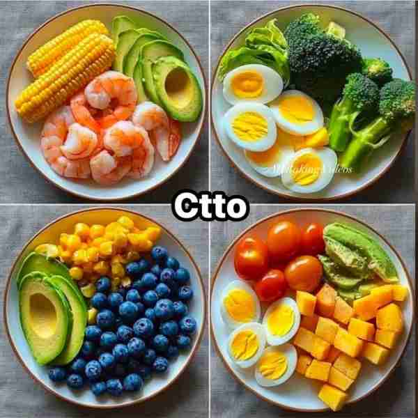 Shrimp & Avocado Plate Ingredients: Shrimp (boiled or steamed) Corn on the cob Avocado slices Instru...