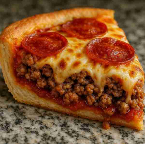 Would you eat this Deep Dish Pizza Pie 🍕🥧 Ingredients: 1 lb ground beef 1/2 lb Italian sausage 1 d...