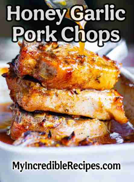 Honey Garlic Pork Chops! 🥩 See Full Recipe Below! The Most Juicy Chops with a slightly sweet taste...