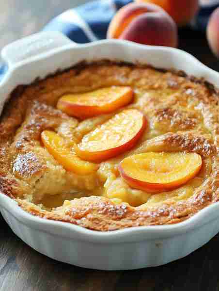 Easy Peach Cobbler (A Cup, A Cup, A Cup Cobbler) 🍑🎂 Ready in no time, this cobbler is perfect for...