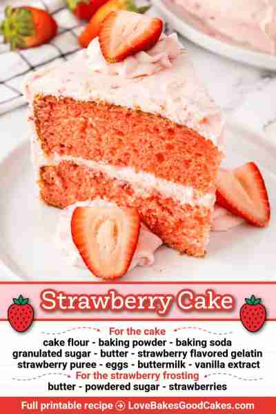 RECIPE - https://www.lovebakesgoodcakes.com/strawberry-cake/ This moist and fluffy Strawberry Cake i...