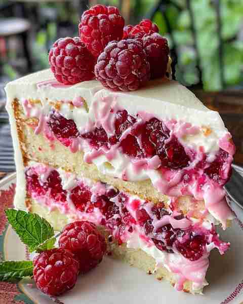 🍓🍓🍓 Raspberry Cream Cheese Layer Cake 🍓🍓🍓 If this is not love, then I don't know what is 🩷🩵...