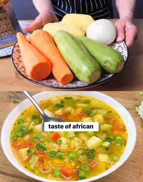 This vegetable soup is like medicine for my stomach! I eat this soup day and night! Healthy! Ingredi...