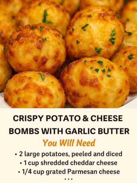Craving a crunchy and cheesy delight that's a sure crowd-pleaser? 🧀🥔 Crispy Potato & Cheese Bombs...
