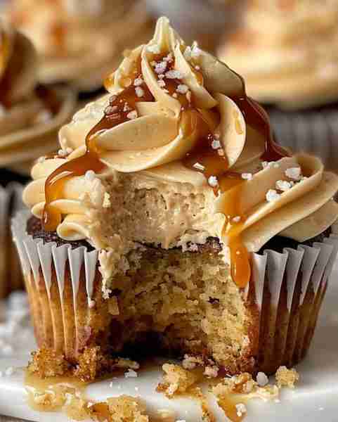 Gooey Caramel Coffee Buttercream Cupcakes Ingredients: Cupcake Batter: 1 1/2 cups all-purpose flour...
