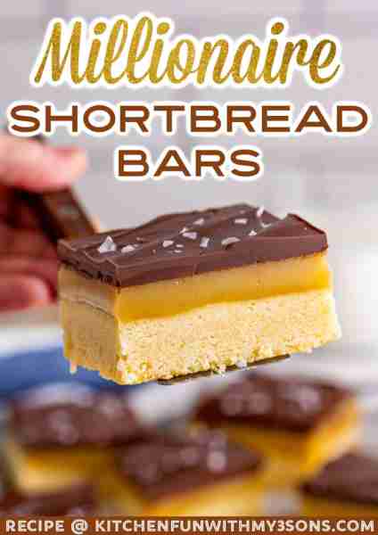 Full Recipe 👇 Millionaire Bars - it's like a Twix, but way better! 😍