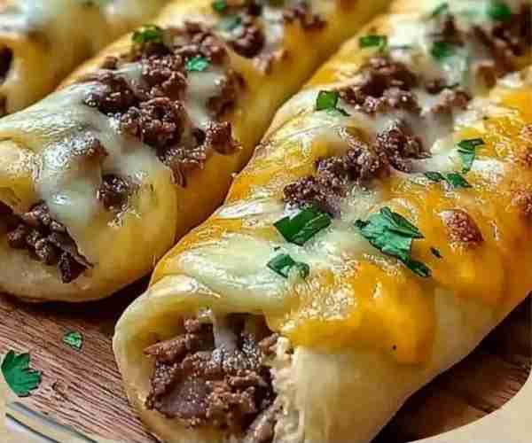 *Philly Cheesesteak Stuffed Cheesy Breadsticks* *Ingredients:* - 1 lb pizza dough - 1 lb thinly slic...