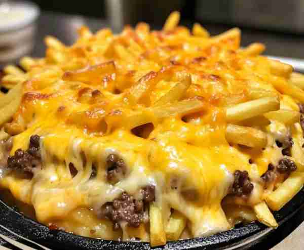 Cheeseburger French Fry Casserole Ingredients: 1 lb ground beef 1/2 onion, finely diced 1 tsp garlic...