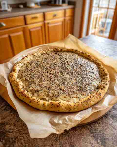 Healthy Grain-Free Chia Pizza Crust for Your Favorite Toppings 💪🍽️ Ingredients: 1/2 cup (75g) Chia...