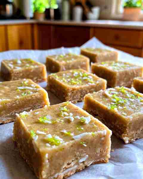 Refreshing Gluten-Free Key Lime Cashew Energy Bars 💪🥥 Ingredients: 1 cup (140g) Raw Cashews 1 cup...