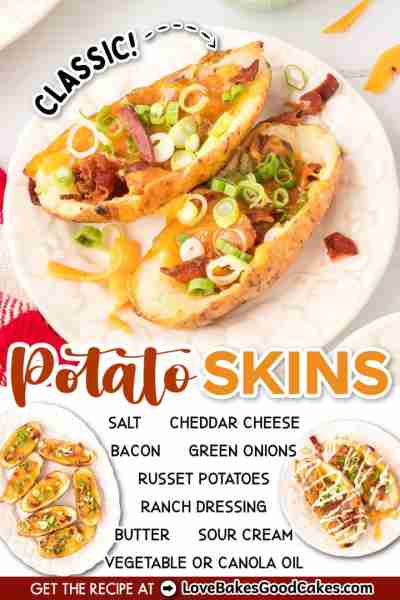 RECIPE - https://www.lovebakesgoodcakes.com/potato-skins/ These Potato Skins are a classic, suitable...