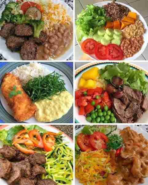 Balanced meals 🥗🥩🍅🍚⤵️ ✅Rice with carrot, beans, meatloaf, tomato, cucumber, broccoli and cabbag...