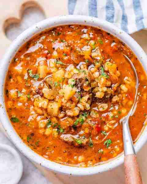 Nourish your body and soul with our hearty, stove-top slow-cooked Beef & Barley Soup! Our comforting...