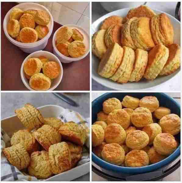 ULTRAMEL SCONES Ingredients: 7 cups cake flour 7 teaspoons baking powder 4 eggs 1 & 1/2 cup of sugar...