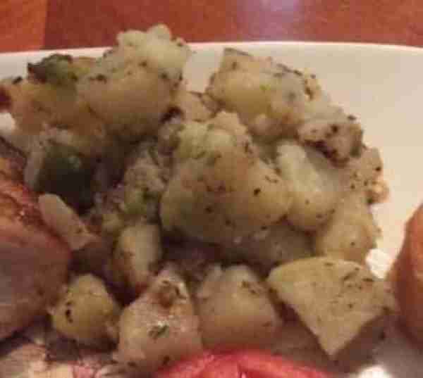 Fried Skillet Potatoes & Sausage A simple budget-friendly recipe for a skillet meal with sausage, o...