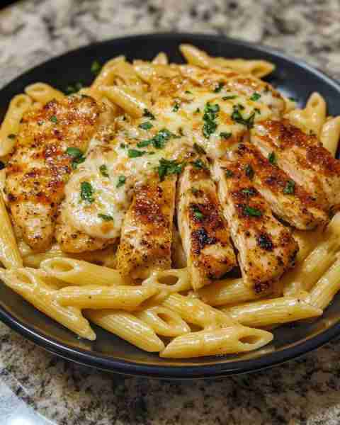 Cajun Chicken and Pasta in Creamy Garlic Parmesan Sauce Ingredients: 1.5 lbs chicken breast, cut int...
