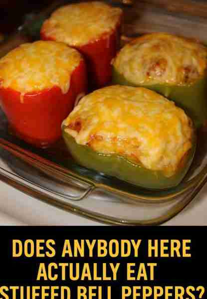 Stuffed bell peppers!🖐️ Don't lose this recipe 😋 Ingredients 4 large bell peppers (any color) 1 lb...