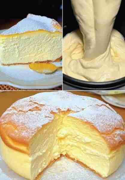Fluffy Yogurt Cloud Cake😍 Recipe in First C.0.Ⓜ.Π.e.n.t 👇👇 Enjoy ❤👇👇