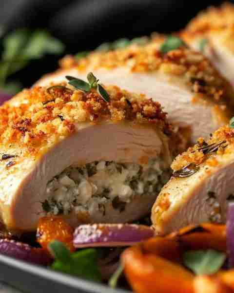 Cottage Cheese-Stuffed Chicken Breasts Juicy, cheesy, and full of fresh flavor, these Cottage Cheese...