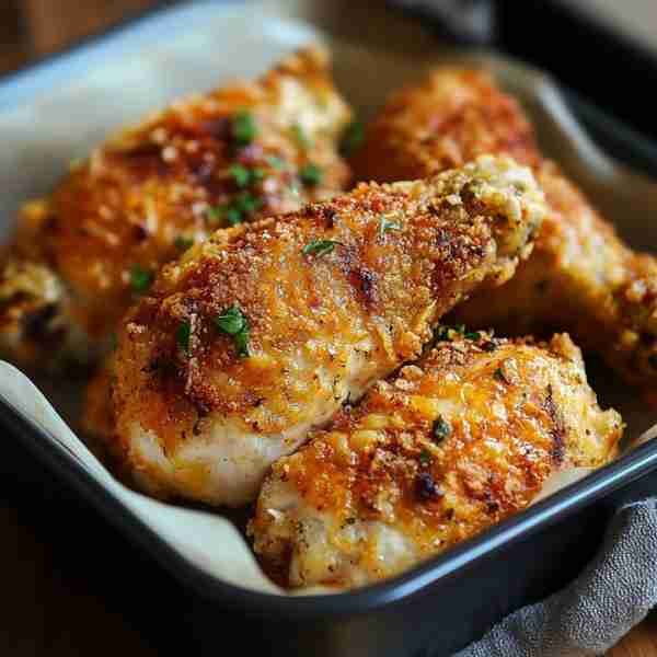 Homemade KFC Chicken in the Oven Ingredients: 8 chicken drumsticks or thighs, skin-on 2 cups butterm...
