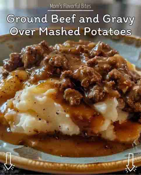 Ground Beef and Gravy over Mashed Potatoes is a delicious and comforting classic! Ingredients: 4-5 r...