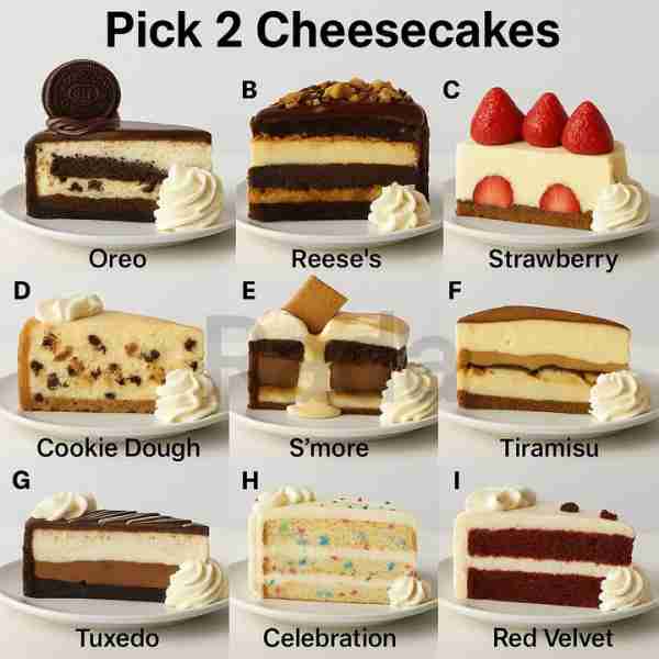 which one your favourite?? Comments 👇👇👇 1. Oreo Cheesecake: A rich, creamy cheesecake loaded with...