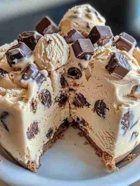 Cookie Dough Snickers & Reese's Ice Cream Ingredients For the Cookie Dough: • 1/2 cup unsalted butte...