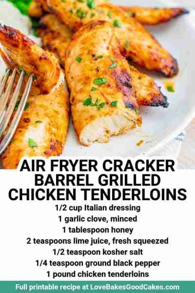 RECIPE - https://www.lovebakesgoodcakes.com/air-fryer-cracker-barrel-chicken-tenderloins/ Air Fryer...