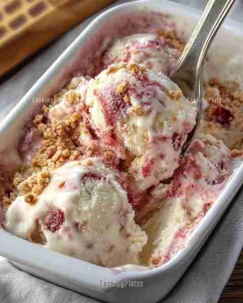 🍦 Rhubarb Crumble Ice Cream 🍦 Ingredients: For the Rhubarb Compote: 2 cups chopped fresh or frozen...