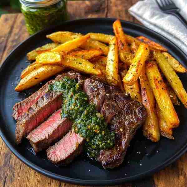 🥩 Steak with Chimichurri and Fries 🍟🌿 🌟 A Classic Done Right 🛒 Ingredients (Serves 4) For the S...
