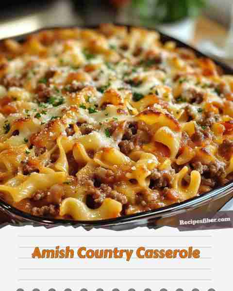 Amish Country Casserole 🍽️ Delicious and comforting dish perfect for family gatherings. 📋 Ingredi...