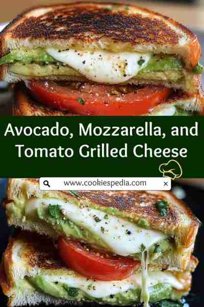 Avocado, Mozzarella, and Tomato Grilled Cheese One of the best inventions ever! 😋😋 Ingredients : ½...