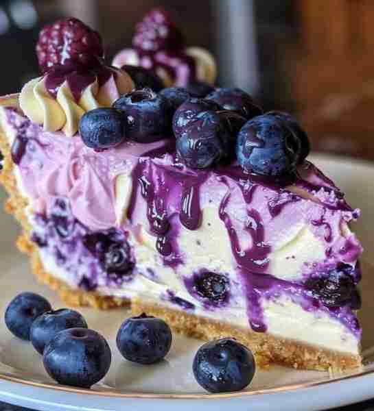 "White Chocolate Blueberry Cheesecake Ingredients: For the Crust: 1 1/2 cups graham cracker crumbs...