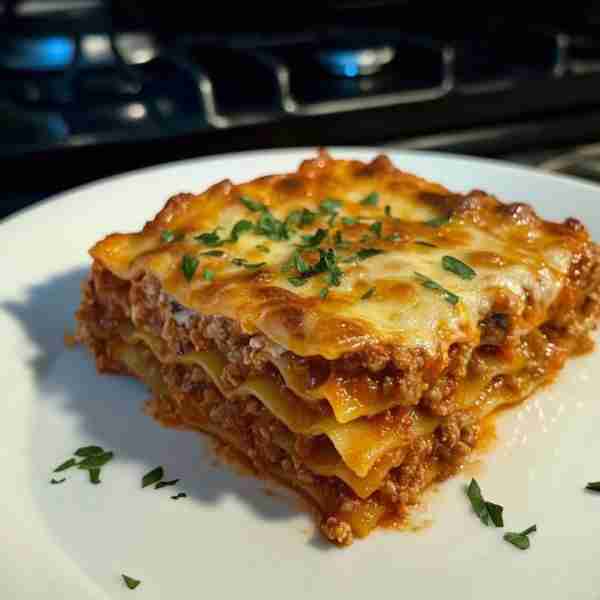 Classic Homemade Lasagna Rustic, cheesy, and layered with love—this lasagna brings pure comfort in e...