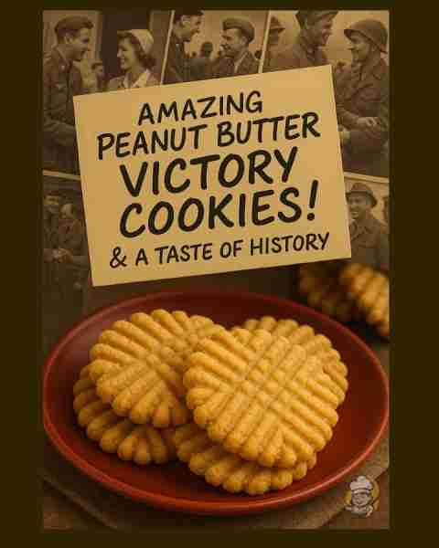 🍪 Peanut Butter Victory Cookies — Just 6 ingredients and 25 minutes! These soft, sweet bites of nos...